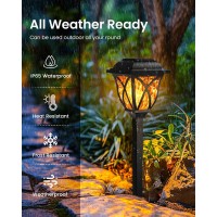 Reoasis Solar Lights Outdoor Solar Christmas Lights Solar Torch Lights With Flickering Flame Christmas Decorations Outdoor T