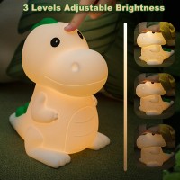 Smoorita Night Light For Kids Dinosaur Nightlight Kids Lamps For Bedrooms Boys Cute Lights Dinosaur Gifts Squishy Animal Lamp