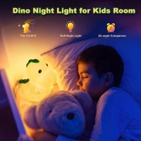 Smoorita Night Light For Kids Dinosaur Nightlight Kids Lamps For Bedrooms Boys Cute Lights Dinosaur Gifts Squishy Animal Lamp