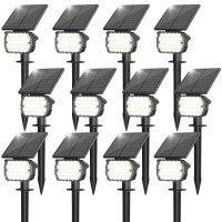 Volisun Solar Spot Lights Outdoor Waterproof Ip67 27 Led With 3 Lighting Modes Solar Lights Outdoor Spotlights Auto Onoff Sola