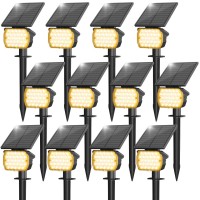 Volisun Solar Spot Lights Outdoor Waterproof Ip67 27 Led With 3 Lighting Modes Solar Lights Outdoor Spotlights Auto Onoff Sola