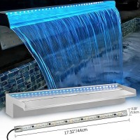 Eangw Waterfall Led Light Strip Remote And App Control Waterproof Aluminum Led Lights For Pool Waterfall Fountain Pond Waterfa