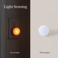 Loftie Night Lights Plug Into Wall 05W Plug In Night Light Warm Amber Glow Light Sensing Dusk To Dawn 2000K Ul Certifie