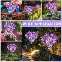 Solar Garden Lights Solar Lavender Butterfly Lights Solar Flower Lights Outdoor Waterproof Decoration Gardening Gifts For Wom