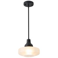 Huawiya Modern Pendant Light Frosted Glass Adjustable Height Sloped Ceiling Adatapter Ceiling Light Fixtures For Living Room Bed