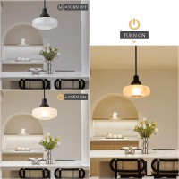 Huawiya Modern Pendant Light Frosted Glass Adjustable Height Sloped Ceiling Adatapter Ceiling Light Fixtures For Living Room Bed