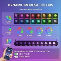 Loftek Smart Submersible Led Pool Lights 20W Rgb Music Sync Remote App Controlled Dimmable Underwater Lights Timer Ip68 Water