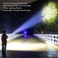 Earrckoutdoor Strong Light Flashlight Usb Rechargeable 1500 Lumens Earc Strong Light Flashlight Led Flashlights High Lumens F