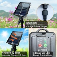 Firefly Lights Solar Outdoor 4 Pack 32 Led Solar Firefly Lights Outdoor Waterproof Upgraded Solar Usb Charging 8 Light Modes