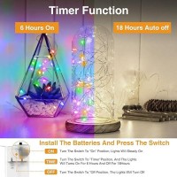 5 Pack Fairy Lights Battery Operated 7Ft 20Led String Lights With Timer Waterproof Silver Wire Fairy Lights Battery Powered Twi