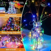 5 Pack Fairy Lights Battery Operated 7Ft 20Led String Lights With Timer Waterproof Silver Wire Fairy Lights Battery Powered Twi