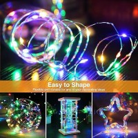 5 Pack Fairy Lights Battery Operated 7Ft 20Led String Lights With Timer Waterproof Silver Wire Fairy Lights Battery Powered Twi