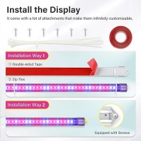 Ipower 40W Led Plant Grow Light Strips Full Spectrum For Indoor Plants With Auto Onoff 3912H Timer 10 Dimmable Levels 48 Led