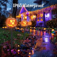 Halloween Decorations Outdoor 4 Pack Solar Halloween Lights Outdoor Halloween Decor Jack O Lantern Lights Solar Powered Pumpki