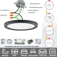 Novelux 7 Inch Small Led Flush Mount Ceiling Light Dimmable 5000K Daylight Ultra Slim Round Flat Panel Ceiling Light Fixture Mod