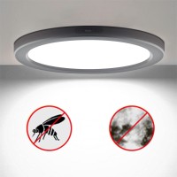 Novelux 7 Inch Small Led Flush Mount Ceiling Light Dimmable 5000K Daylight Ultra Slim Round Flat Panel Ceiling Light Fixture Mod