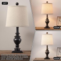 21 Small Table Lamps For Bedroom Nightstand Lamps Set Of 2 Bedside Lamps With Linen Shades Modern Farmhouse Side Table Lamps F