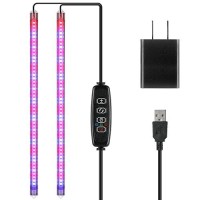 Ipower 20W Led Plant Grow Light Strips Full Spectrum For Indoor Plants With Auto Onoff 3912H Timer 10 Dimmable Levels 48 Led