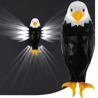 Bald Eagle Wall Light American Eagle Night Light With Remote Control Magnetic Wall Mounted Eagle Lamp For Bedroom Living Room