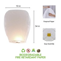 Generic 10Pack White Paper Decoration Chinese Lanterns To Release In Memorial Decorative Paper Lanterns For Holiady