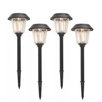 Member'S Mark 4-Piece Led Solar Path Lights - Matte Black