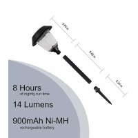 Member'S Mark 4-Piece Led Solar Path Lights - Matte Black