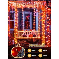 Brightown Halloween String Lights Battery Operated 2 Pack Total 33Ft 100 Led Battery Powered Fairy Lights With Timer 8 Modes Wa