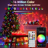 Color Changing Smart Halloween Lights 66Ft 200 Led Rgb With Remote App Control Timer Music Sync Dimmable Multiple Modes Ind