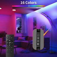 Led Floor Lamp 15W Bright Rgb Standing Lamp 2000K6500K 5 Color Temps Dimmable Floor Lamp Remote Touch Control Adjustable Goo