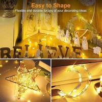 Btfarm 6 Pack Led Fairy Lights Battery Operated 3 Modes 7Ft 20 Led Twinkle String Lights Waterproof Mini Silver Wire Firefly S