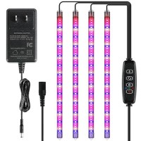 Ipower 60W Led Grow Lights With Full Spectrum Plant Growing Light Strips For Indoor Plant With Auto Onoff 3912H Timer 10 Dim