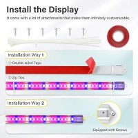 Ipower 60W Led Grow Lights With Full Spectrum Plant Growing Light Strips For Indoor Plant With Auto Onoff 3912H Timer 10 Dim