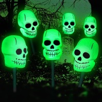 Maoyue Timer Waterproof 6 Pack Halloween Decorations Outdoor Halloween Lights With Timer Waterproof Pumpkin Lights Battery