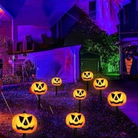 Maoyue Timer Waterproof 6 Pack Halloween Decorations Outdoor Halloween Lights With Timer Waterproof Pumpkin Lights Battery