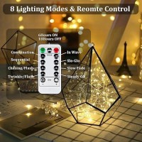 4Pack Fairy Lights Battery Operated With Remote Waterproof 33Ft 100 Led Battery String Lights Outdoor Indoor 8 Modes Twinkle