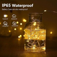 4Pack Fairy Lights Battery Operated With Remote Waterproof 33Ft 100 Led Battery String Lights Outdoor Indoor 8 Modes Twinkle