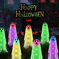 Betrihyes 6Packs Halloween Ghost Decorations Outdoorspooky Cloth Ghosts Decor For Halloween Scary Party Giftssolar Halloween G