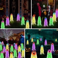 Betrihyes 6Packs Halloween Ghost Decorations Outdoorspooky Cloth Ghosts Decor For Halloween Scary Party Giftssolar Halloween G