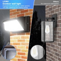 Ledmo 150W Led Wall Pack With Photocell Dusk To Dawn 5000K Waterproof Commercial Outdoor Light Fixture 21000Lm 100277V Equivale