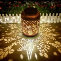 Solar Lanterns Outdoor Waterproof Hummingbird Garden Decor Gifts For Women Mom Grandma Metal Hanging Solar Lantern Solar Power