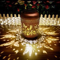 Butterfly Solar Lanterns Outdoor Waterproof Solar Hanging Lanterns For Garden Patio Decor Gifts For Women Mom Grandma Led Dec