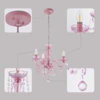 Luvkczc Mini Crystal Chandelier 3Light Candle Small Acrylic Crystal Chandelier Adjustable Chaine12 Base Crystal Pendant L