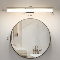 Novelux 32 Inch Bathroom Vanity Light 27003000350040005000K Dimmable Black Modern Matte For Vanity Lighting Over Mirror Led