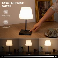 Outdoor Cordless Table Lamp Waterproof Battery Operated Desk Lamp With Touch Control Rechargeable Led Night Lights For Garden