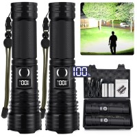 Myipyi Rechargeable Led Flashlights High Lumens 990000 Lumens Super Bright Powerful Flashlight 5 Modes Flash Light Ipx6 Water