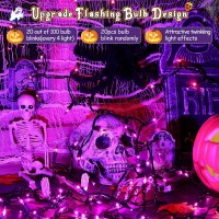 Purple Halloween Twinkle Lights 508 Ft 40 Of 200 Count Incandescent Halloween Fairy Twinkle Lights End To End Connectable Hal