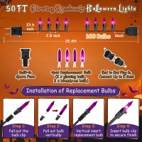 Purple Halloween Twinkle Lights 508 Ft 40 Of 200 Count Incandescent Halloween Fairy Twinkle Lights End To End Connectable Hal