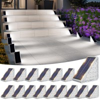 Volisun Solar Step Lights For Outside 16 Pack Solar Stair Lights Outdoor Waterproof Ip67 Led Outdoor Step Lights Outdoor Stai