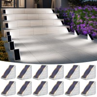 Volisun Solar Step Lights For Outside 12 Pack Solar Stair Lights Outdoor Waterproof Ip67 Led Outdoor Step Lights Outdoor Stai