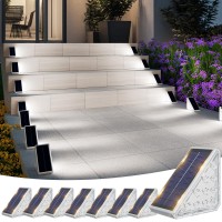 Volisun Solar Step Lights For Outside Solar Stair Lights Outdoor Waterproof Ip67 Led Outdoor Step Lights Outdoor Stair Lights